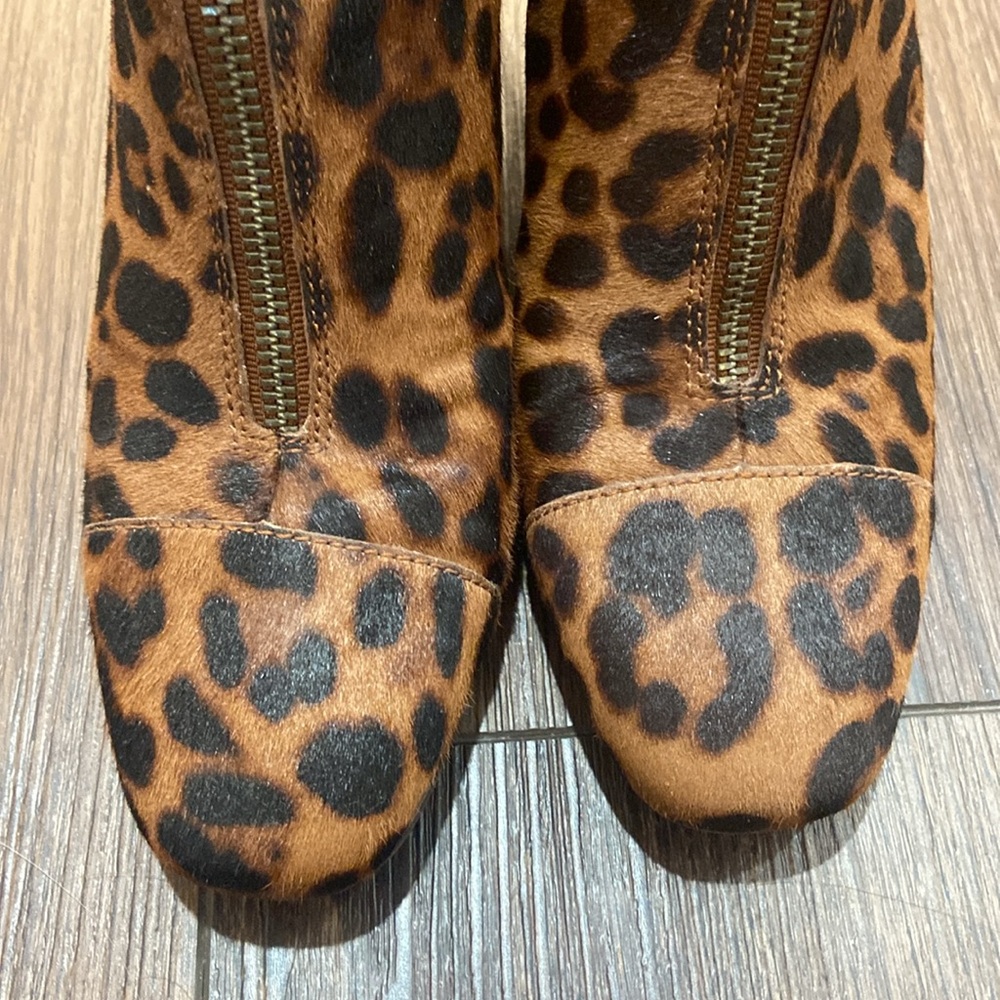 EUC Madewell Leopard Print boots, 6.5 - Picture 5 of 5